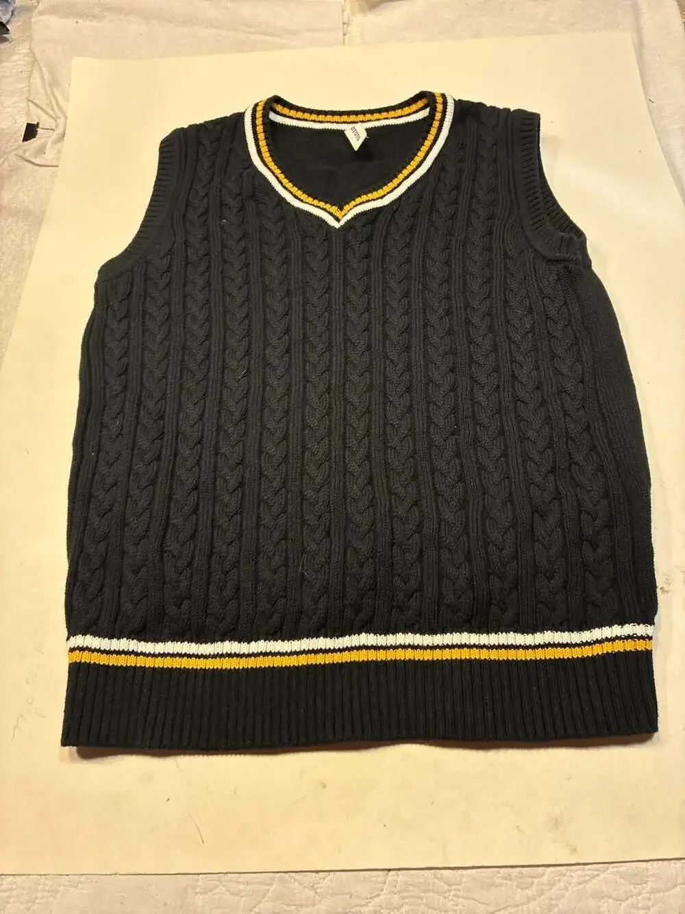 BOBOYOYO Boys Sweater Vest Unisex Cable Knit School Uniform